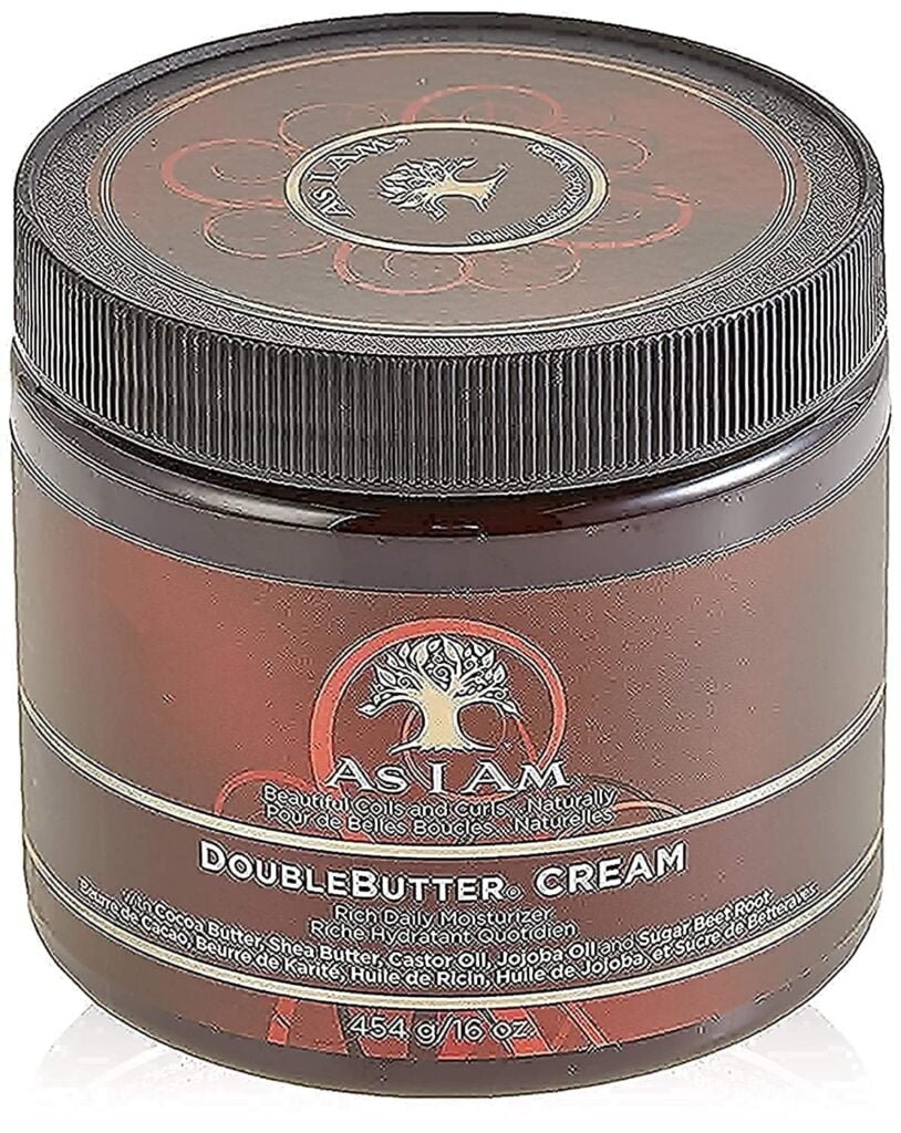 As I Am Double Butter Cream - 8 Ounce - Rich Daily Moisturizer - Soft and Shiny Curls and Coils - Repairs Split Ends - Strengthens Hair - Enriched with Pro-Vitamin B5