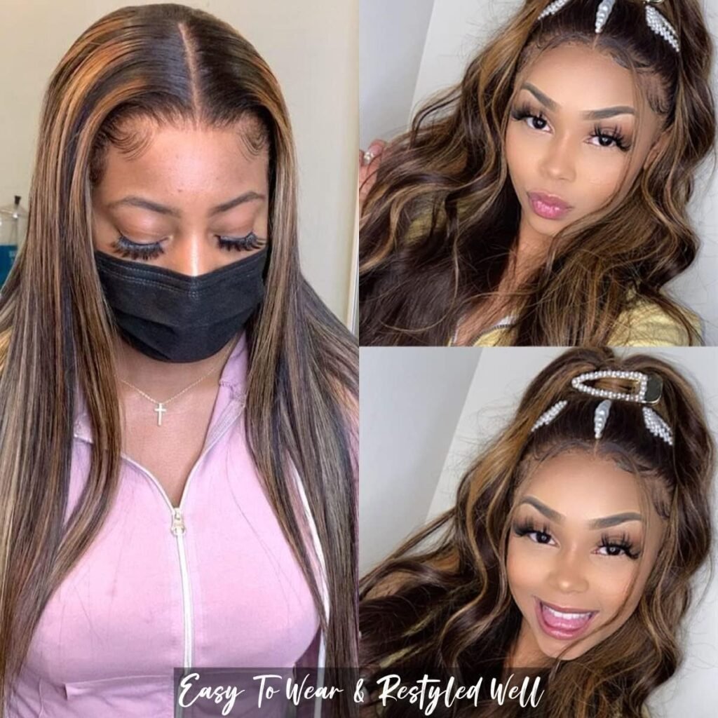 Asteria Hair Clip in Extensions Human Hair Full Head Ombre Natural Black Fading to Honey Blonde Real Hair Extensions Clip in Human Hair Highlights Straight Clip Ins For Women 7 Pcs 120g 18 Inch