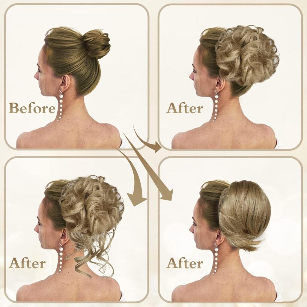 AURUZA Wispy Bangs Hair Clip Extensions 100% Human Hair - Fake Bangs Clip in bangs with Temples and Curved Bangs, Hair pieces for Women, Ponytail extension human hair, Enjoy Daily Wear and Convenience