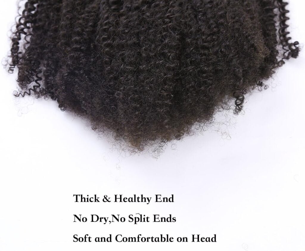 Brazilian Real Human Hair Clip in Extensions Afro Kinkys Curly Clip Ins Brazilian Double Weft Remy Hair African Americans Natural Virgin Hair 8A Full Head For Black Women 7pcs/set 120gram/set 16 Inch