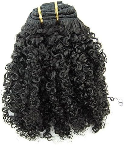 Brazilian Remy Virgin Hair Kinky Curly 3B 3C Natural Color African American Clip In Hair Extensions 120Gram 7Pcs/Set(14)