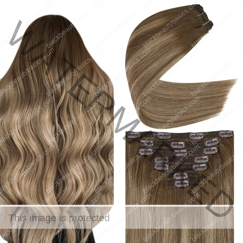 Brown Balayage Clip in Hair Extensions Real Human Hair 14Inch Human Hair Clip in Extensions Ombre Golden Brown with Blonde Clip in Human Hair Extensions Double Weft Clip on Hair Extensions 120G 7Pcs Brown Balayage Clip in Hair Extensions Real Human Hair 14Inch Human Hair Clip in Extensions Ombre Golden Brown with Blonde Clip in Human Hair Extensions Double Weft Clip on Hair Extensions 120G 7Pcs