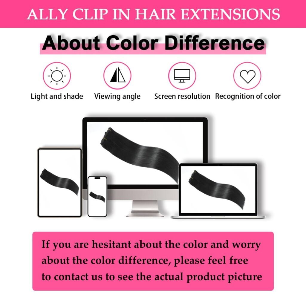 Clip in Hair Extensions Real Human Hair 100% Brazilian Remy Human Hair Clip in Hair Extensions for Black Women Seamless Straight Clip ins Soft  Natural (#1B Natural Black 16inch 80g)
