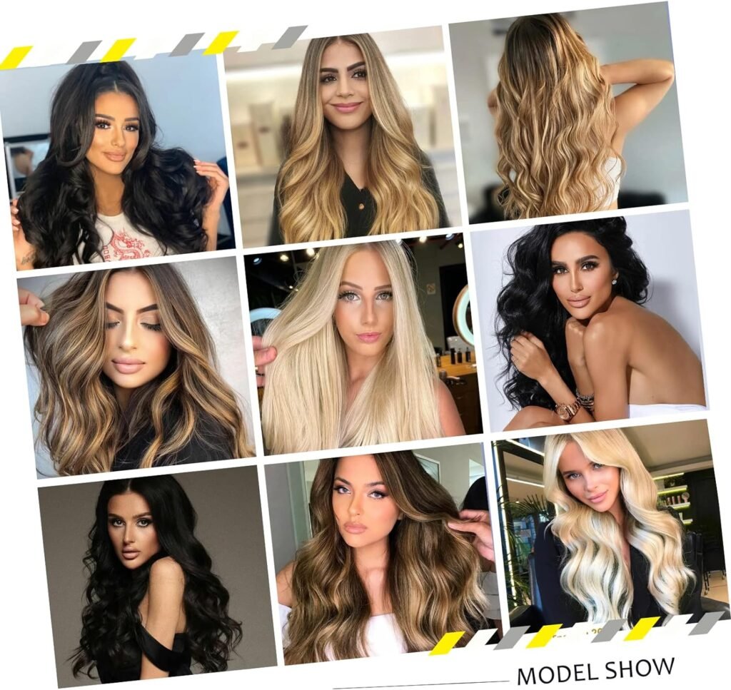 Clip in Hair Extensions, Real Human Hair Clip in Extensions Remy Hair Extensions Clip in Human Hair Balayage Chocolate Brown to Dirty Blonde 4/18 Extensiones De Cabello Natural Clip 18inch 100g10pcs