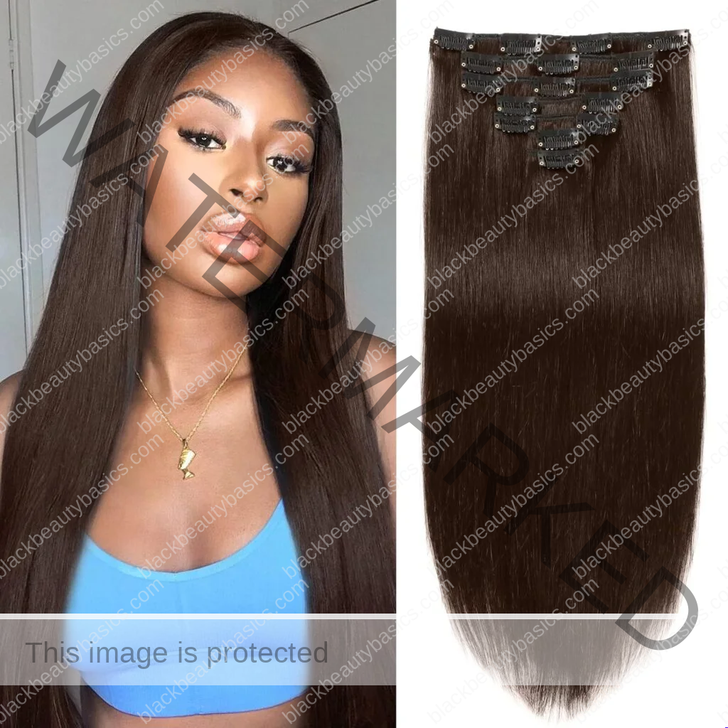 Clip in Hair Extensions Real Human Hair for Black Women 20 Inch #2 Dark Brown Color Straight Remy Human Hair Extensions 100% Unprocessed Full Head 7 Pcs with 16 Clips Human Hair Clip in Hair Extensions Real Human Hair for Black Women 20 Inch #2 Dark Brown Color Straight Remy Human Hair Extensions 100% Unprocessed Full Head 7 Pcs with 16 Clips Human Hair