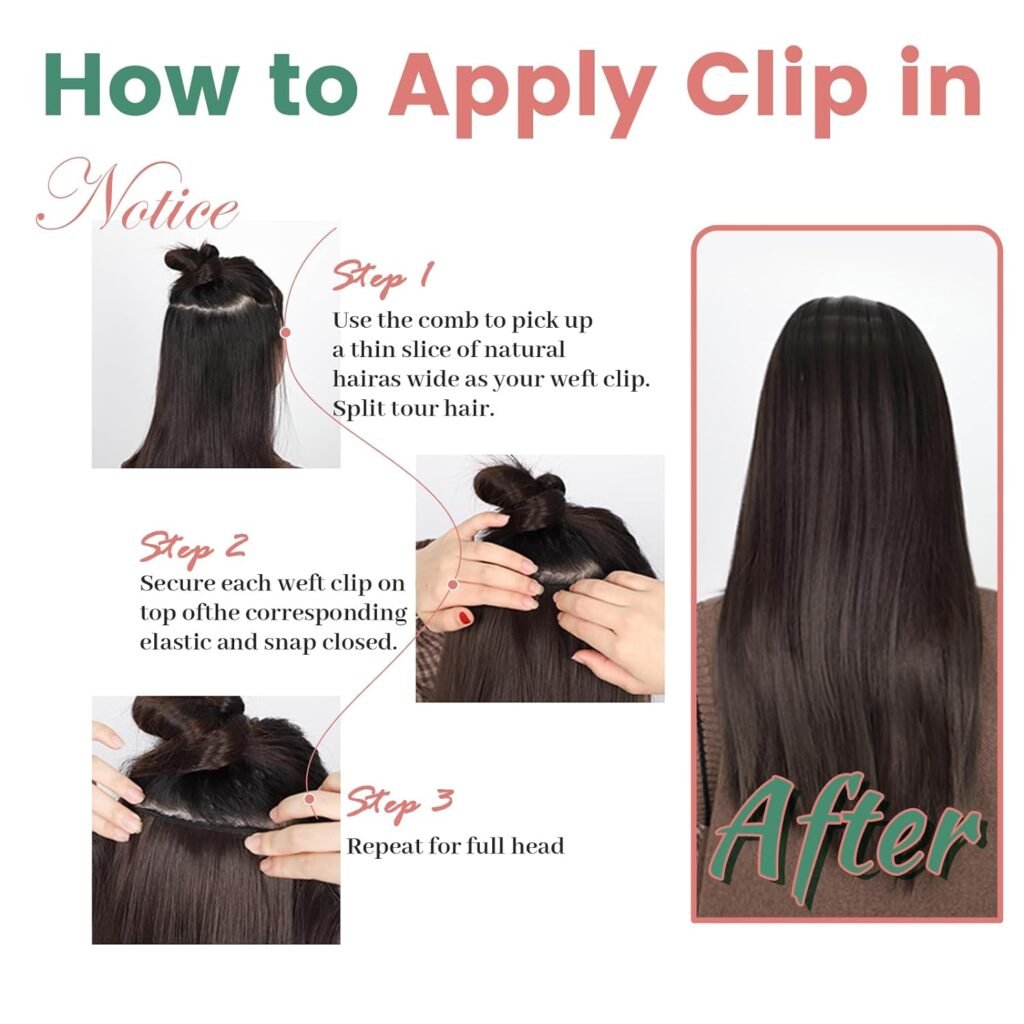 Clip in Hair Extensions Real Human Hair Natural Black Hair Extensions Clip ins 18 Inch Double Weft Straight Real Hair Extensions Clip in Human Hair #1B Color 120g