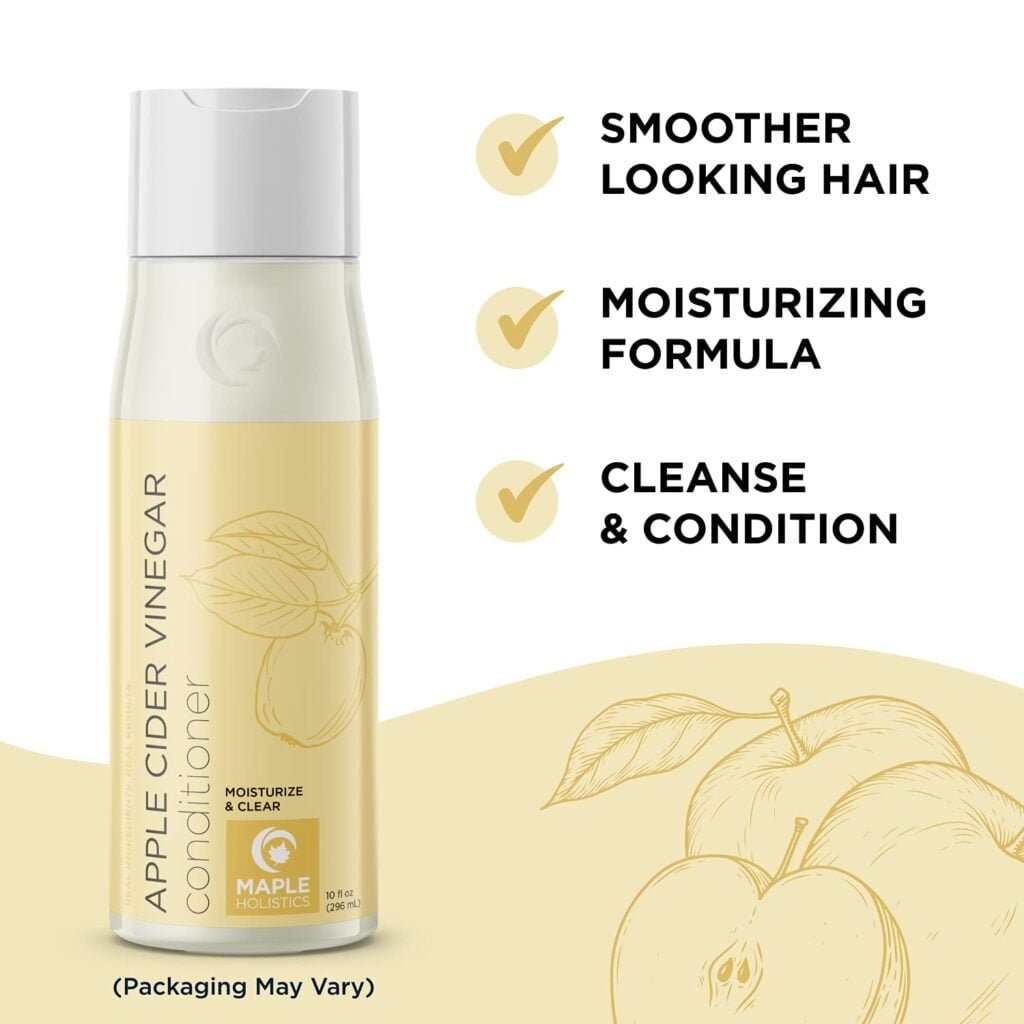Cowash Apple Cider Vinegar Conditioner – Clarifying and Cleansing Conditioner for Hair Care with Plant Based Keratin Argan Oil and Rosemary Oil for Hair - Sulfate Free Conditioner for Dry Damaged Hair