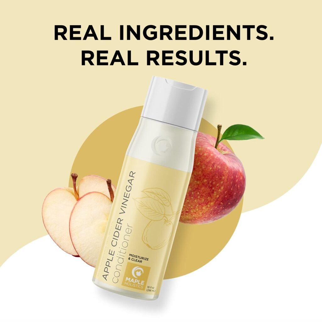 Cowash Apple Cider Vinegar Conditioner – Clarifying and Cleansing Conditioner for Hair Care with Plant Based Keratin Argan Oil and Rosemary Oil for Hair - Sulfate Free Conditioner for Dry Damaged Hair