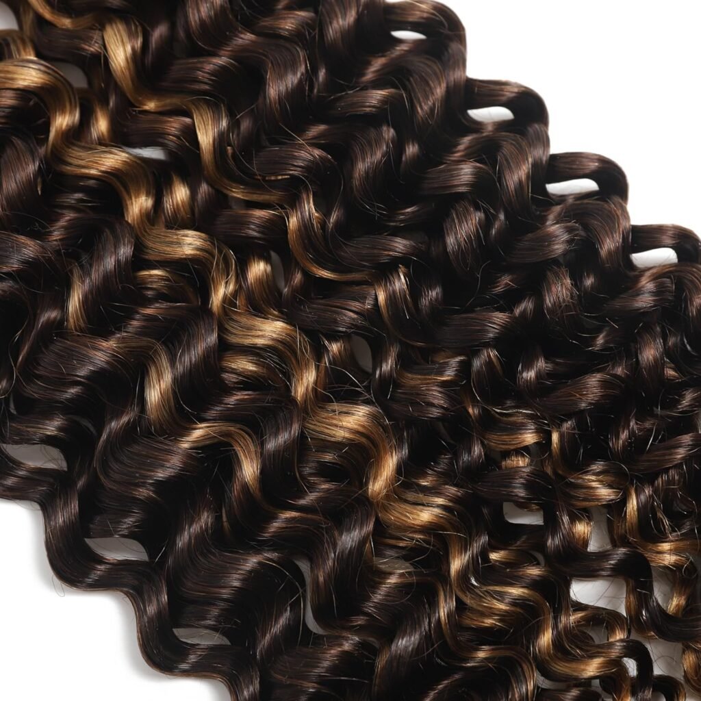 Deep Wave Bulk Human Hair Braiding Hair 100 percent Human Hair Unprocessed Brazilian Virgin Hair for Human Hair Extensions 2 Braids Per of 1 pack 100g 20 Inch Human Hair for Micro braiding No Weft