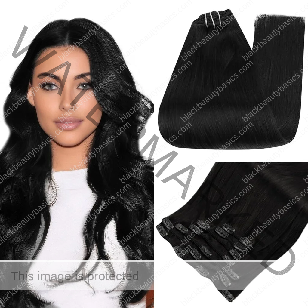 Full Shine Clip in Hair Extensions Real Human Hair Jet Black Straight Hair Clip in Extensions Human Hair Natural Hair Extensions 24 Inch 7Pcs Remy Human Hair Extensions for Thick Full Shine Clip in Hair Extensions Real Human Hair Jet Black Straight Hair Clip in Extensions Human Hair Natural Hair Extensions 24 Inch 7Pcs Remy Human Hair Extensions for Thick