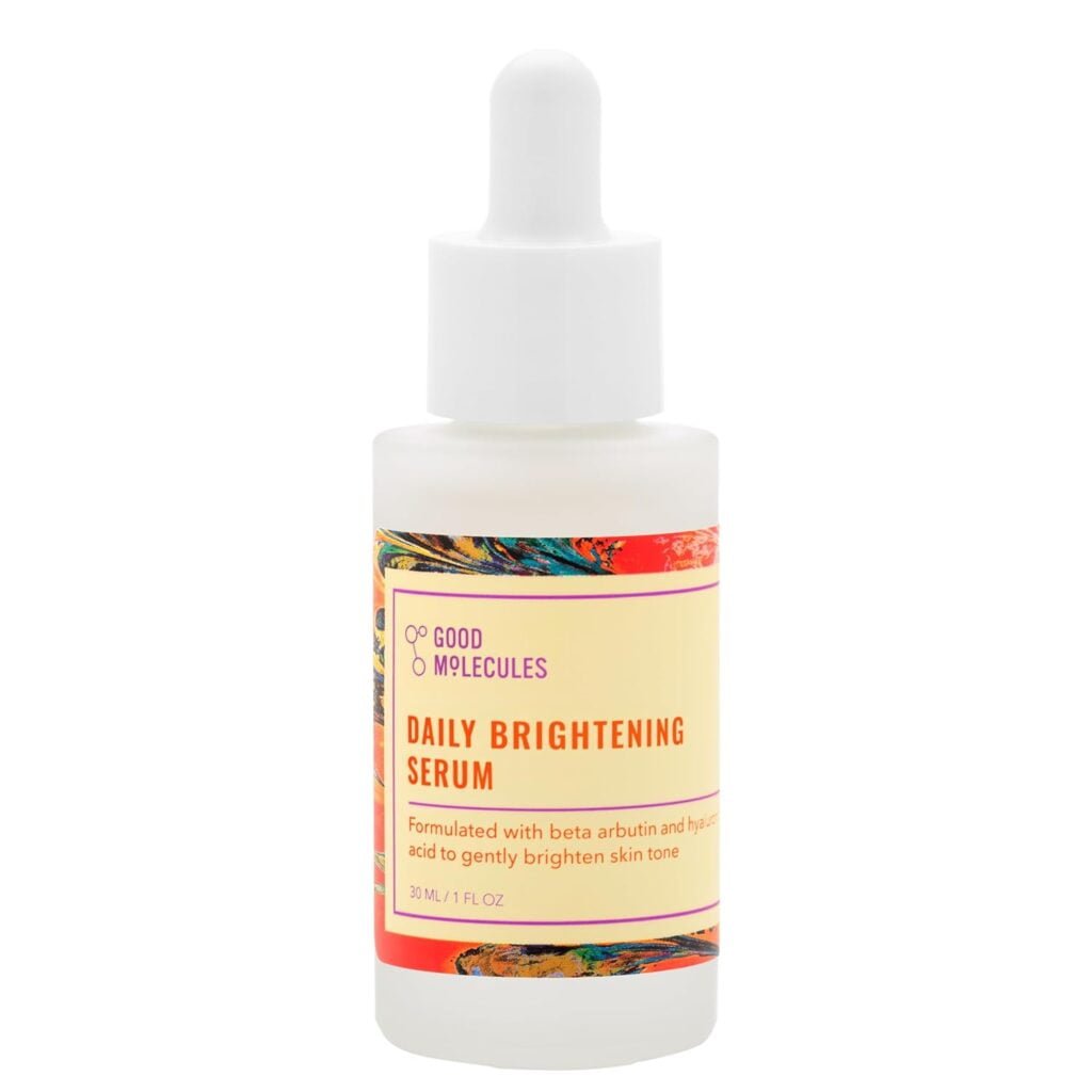 Good Molecules Daily Brightening Serum - Hydrating Facial Serum with Beta Arbutin and Hyaluronic Acid to Moisturize - Anti-Aging Skincare for Face