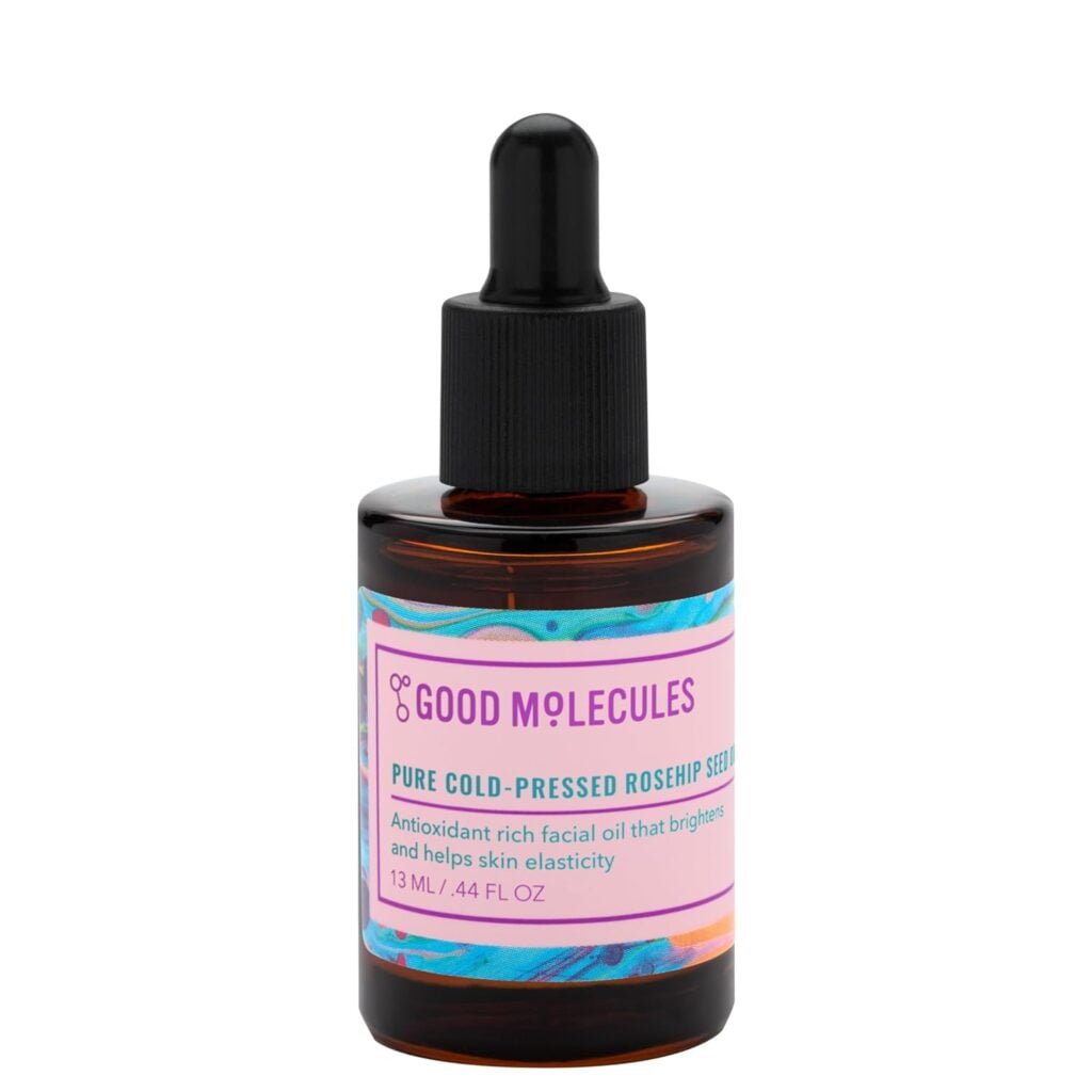 Good Molecules Pure Cold-Pressed Rosehip Seed Oil - Moisturizing, Anti-Aging Facial Oil to Plump, Balance, Hydrate - Natural Skincare for Face