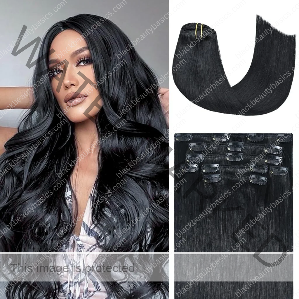 Honsoo Black Hair Extensions Jet Black 22in 70g 7pcs Clip In Human Hair Real Human Hair 100% Remy Human Long Soft Hair Like Your Own Hair Honsoo Black Hair Extensions Jet Black 22in 70g 7pcs Clip In Human Hair Real Human Hair 100% Remy Human Long Soft Hair Like Your Own Hair