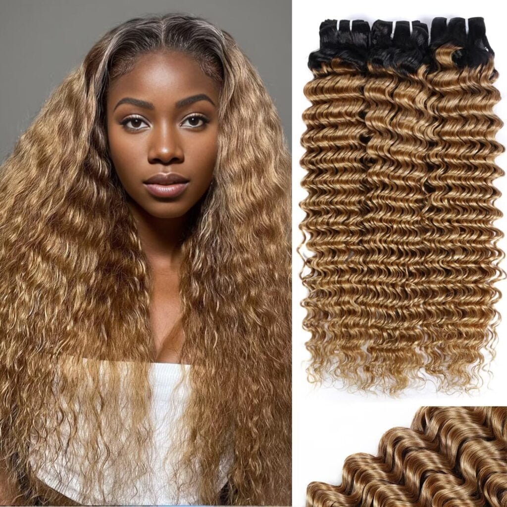 Human Braiding Hair 1 Bundle 50g 18 Inch Deep Water Wave Bulk Human Hair for Braiding No Weft 10A Brazilian Virgin Curly Human Hair Extensions for Boho Braids Wet and Wavy Human Hair Braiding Hair