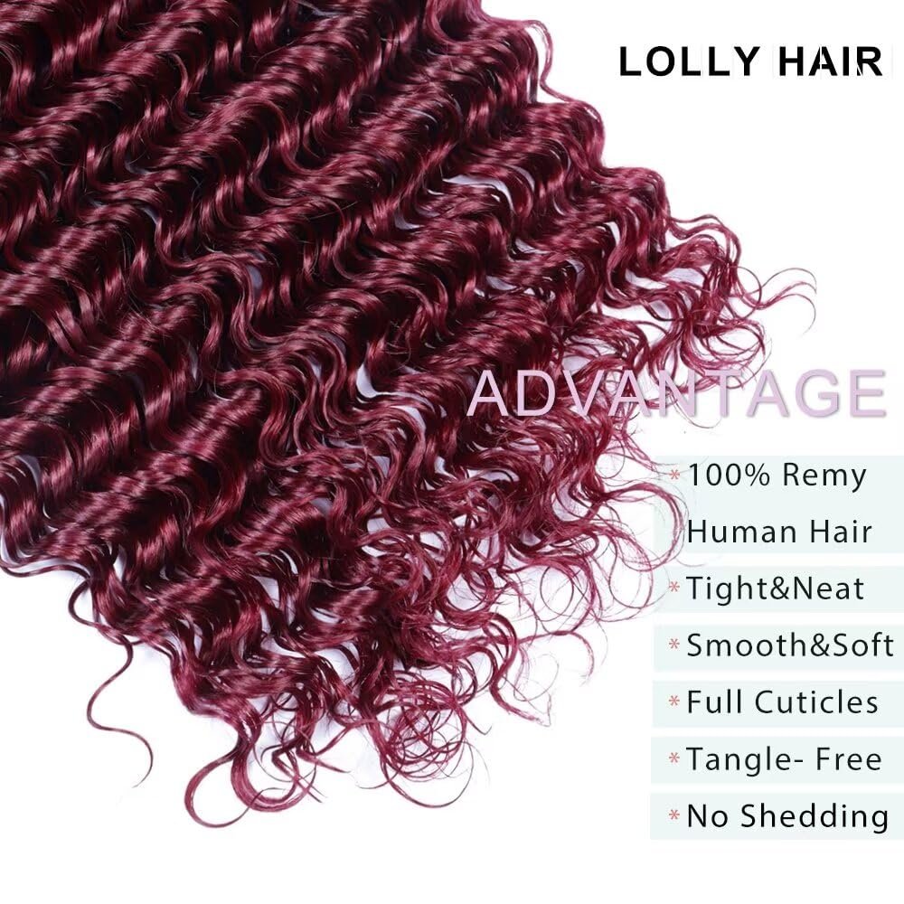 Human Braiding Hair 1 Bundle 50g 18 Inch Deep Water Wave Bulk Human Hair for Braiding No Weft 10A Brazilian Virgin Curly Human Hair Extensions for Boho Braids Wet and Wavy Human Hair Braiding Hair