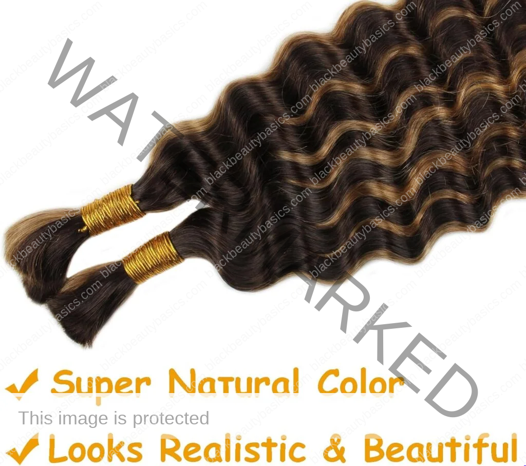 Human Braiding Hair Deep Wave Bulk Human Hair Bundles No Weft Curly Human Hair For Boho Braids 100 Percent Human Hair For Braiding(18inch, 100g, 4/27) Human Braiding Hair Deep Wave Bulk Human Hair Bundles No Weft Curly Human Hair For Boho Braids 100 Percent Human Hair For Braiding(18inch, 100g, 4/27)