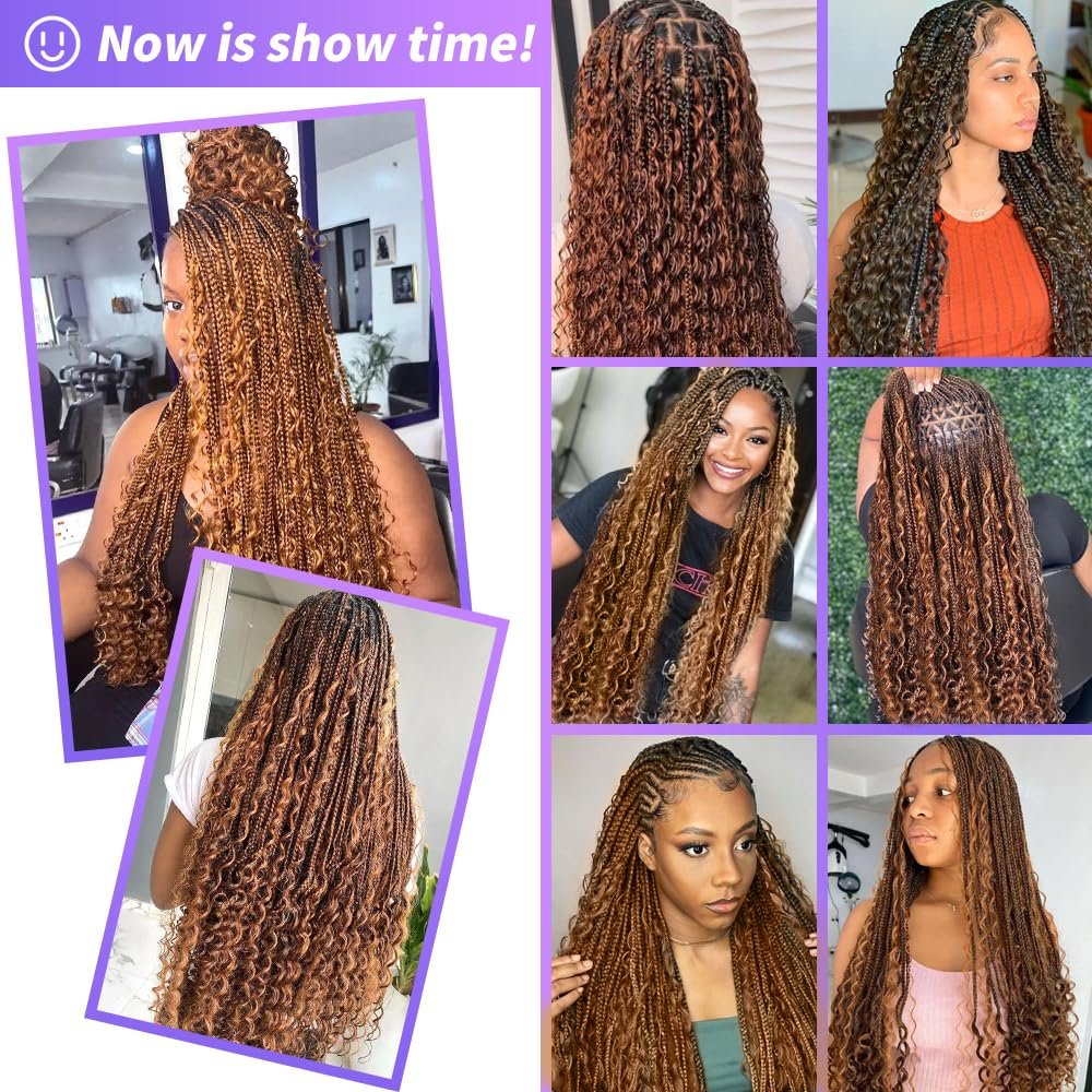 Human Braiding Hair Water Wave Bulk Human Hair For Braiding 100g (1pack-2bundles) No Weft 100% Unprocessed Virgin Human Braiding Hair For Boho Braids Water Wave Micro Braiding Human Hair 20inch #4/27