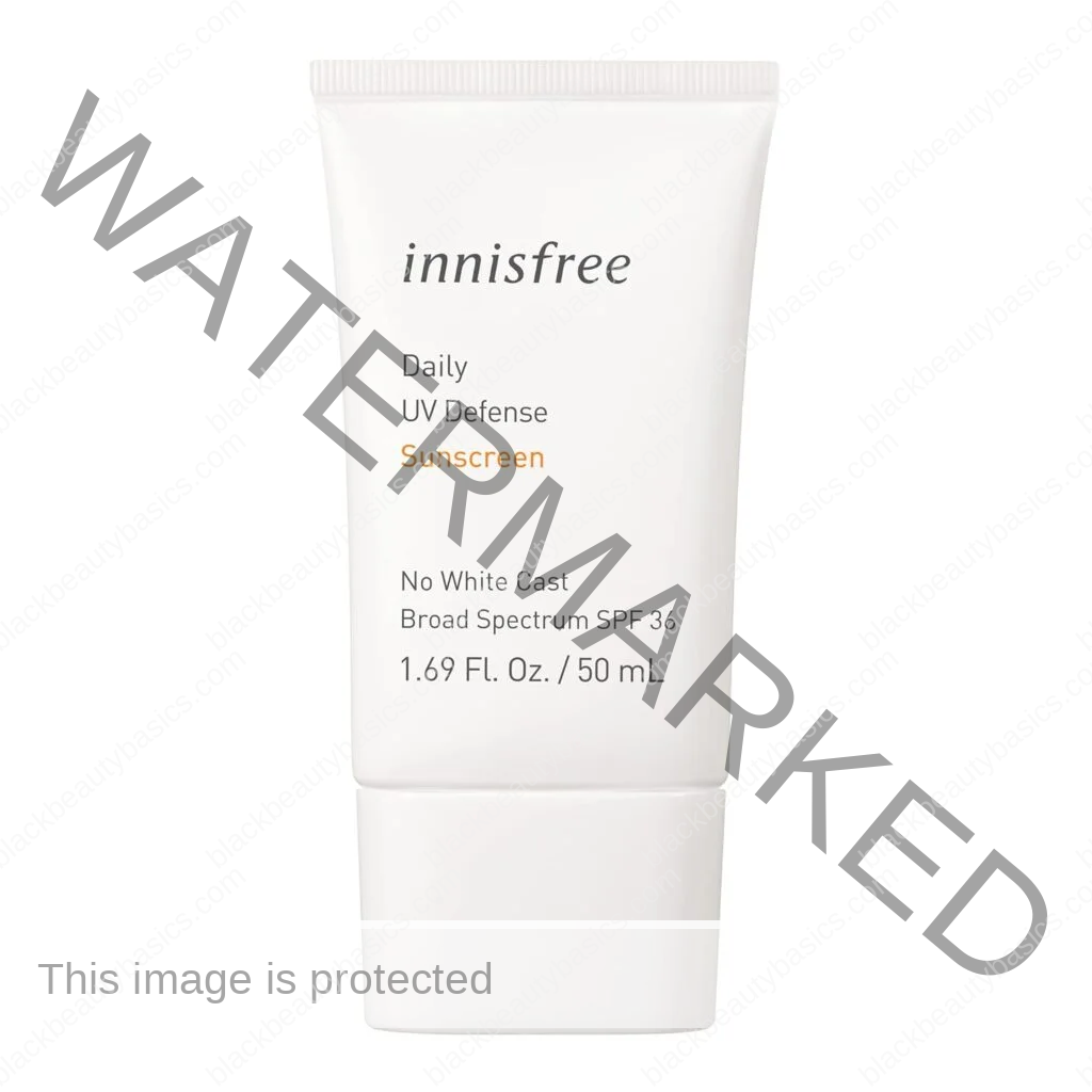 Innisfree Daily UV Defense Broad Spectrum SPF 36 invisible sunscreen: Hydrating, Soothing, No white-cast, TSA Friendly