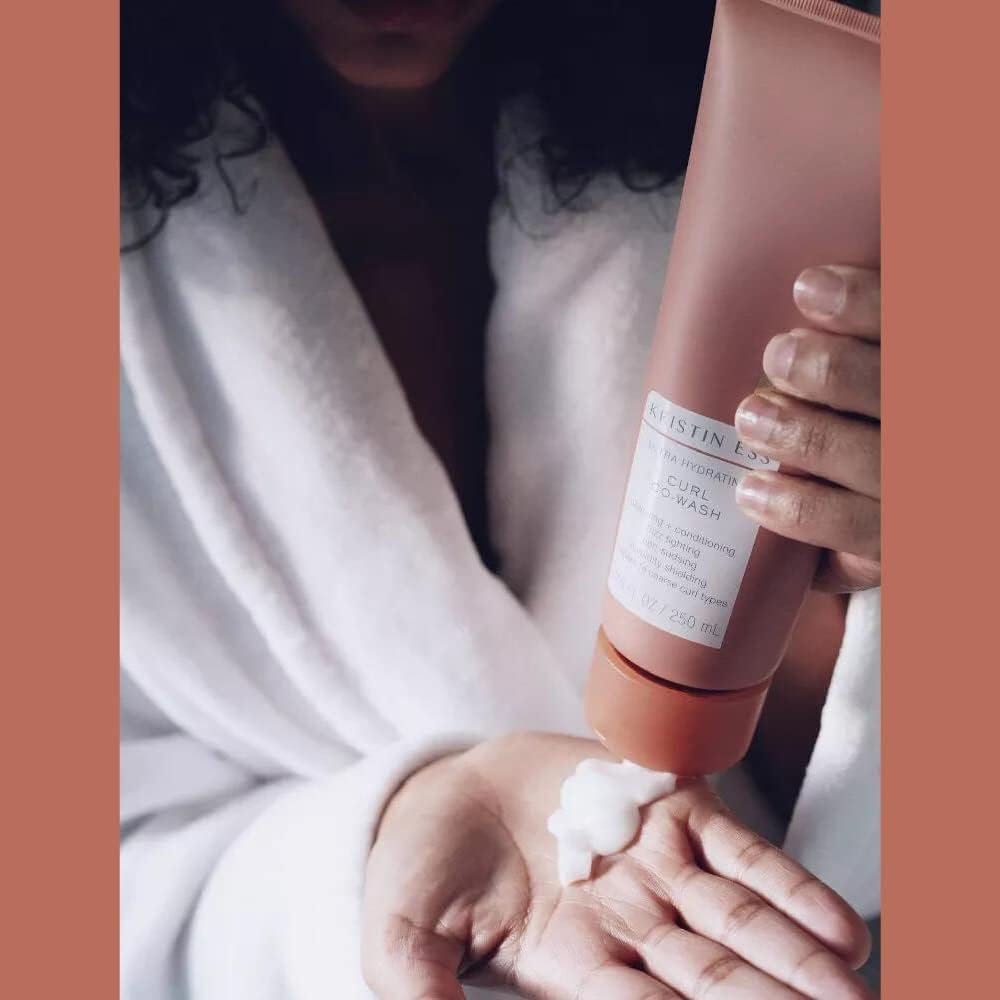 Kristin Ess Hair Ultra Hydrating Curl Co-Wash - Cleansing Conditioner for Curly Hair, Frizz Control, Humidity Shielding, Vegan, Color + Keratin Safe, 8.45 fl oz (Pack of 1)