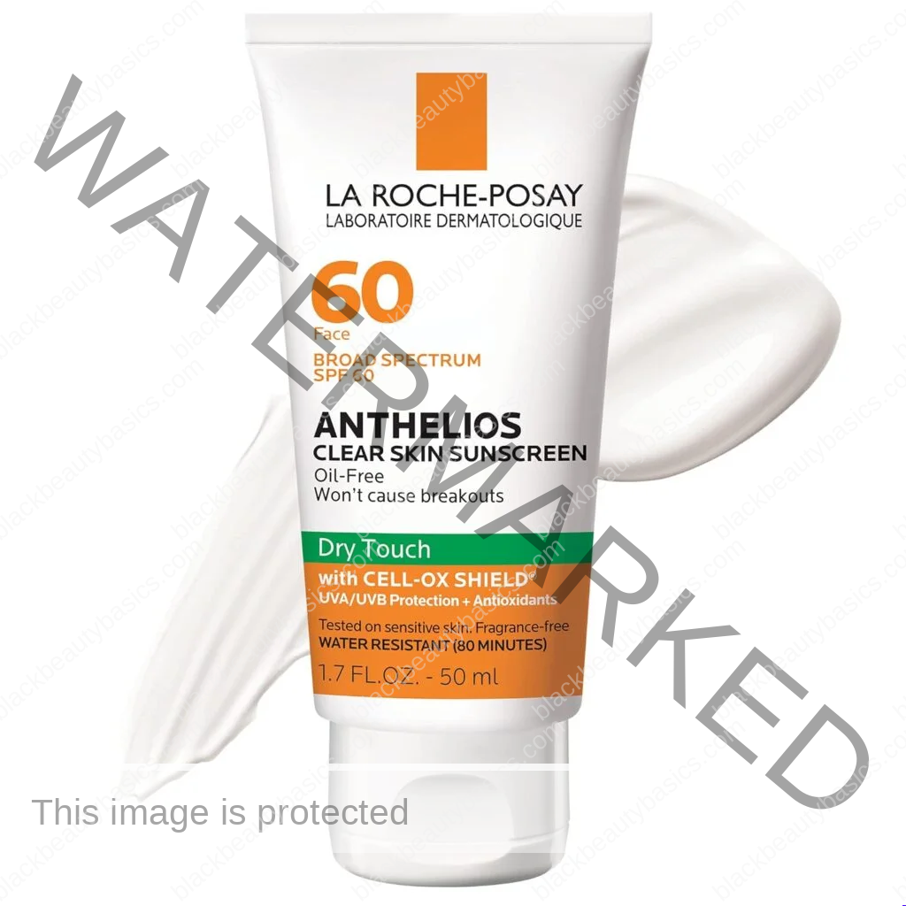 La Roche-Posay Anthelios Clear Skin Sunscreen Dry Touch SPF 60 | Oil Free Sunscreen For Face | Oil Absorbing | Broad Spectrum SPF + Antioxidants | Non-Greasy | Oxybenzone Free | Travel Size Sunscreen
