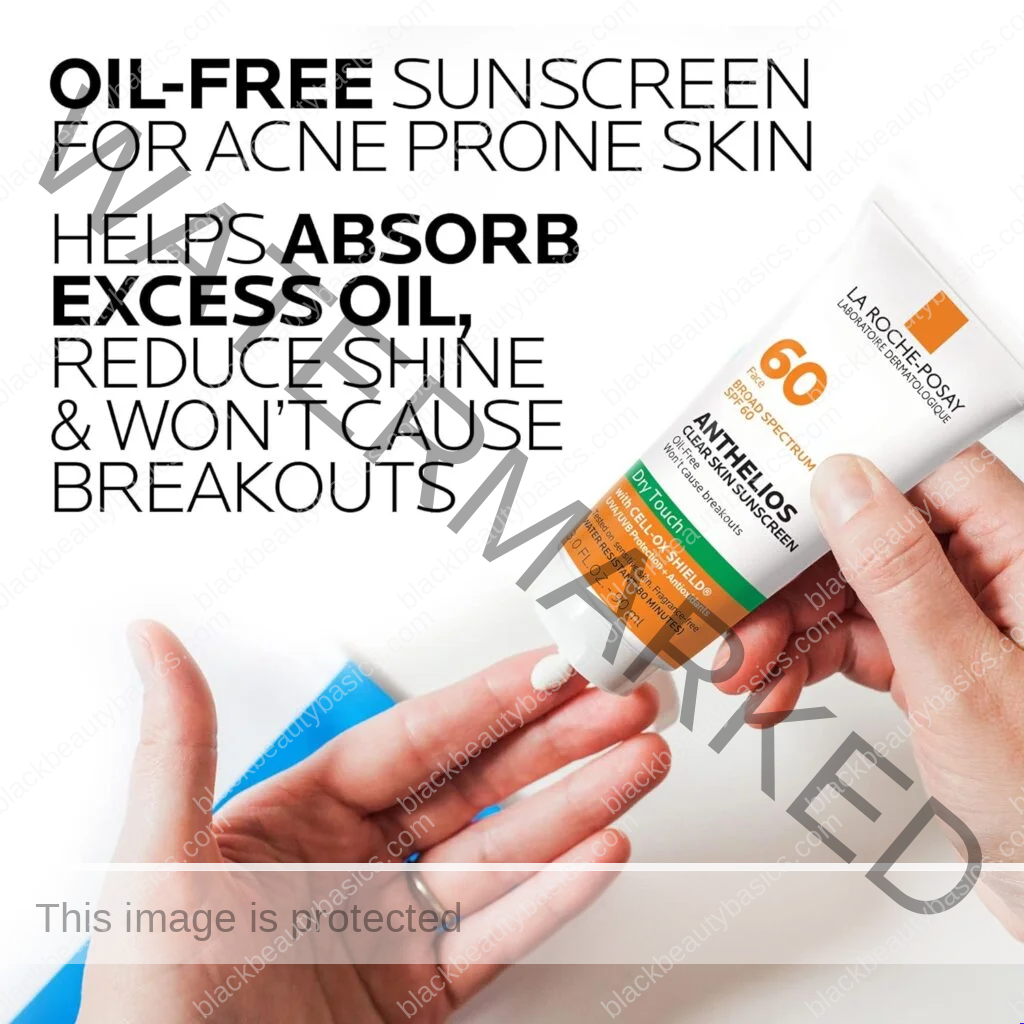 La Roche-Posay Anthelios Clear Skin Sunscreen Dry Touch SPF 60 | Oil Free Sunscreen For Face | Oil Absorbing | Broad Spectrum SPF + Antioxidants | Non-Greasy | Oxybenzone Free | Travel Size Sunscreen
