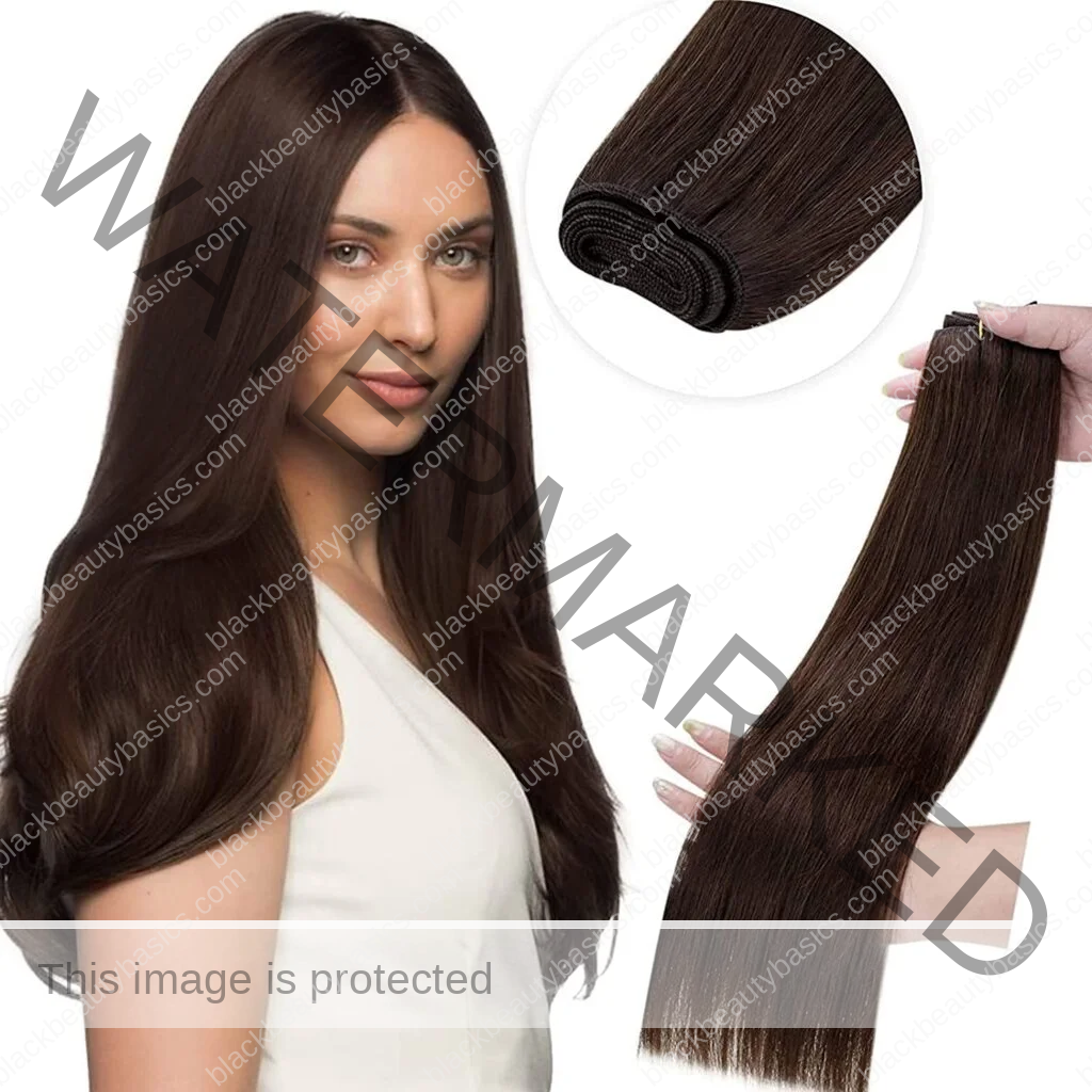 LaaVoo Sew in Hair Extensions Real Human Hair Dark Brown 14 Inch 80g Bundle Clip in Hair Extensions Real Human Hair Dark Brown Double Weft 14 Inch 5Pcs/80g LaaVoo Sew in Hair Extensions Real Human Hair Dark Brown 14 Inch 80g Bundle Clip in Hair Extensions Real Human Hair Dark Brown Double Weft 14 Inch 5Pcs/80g