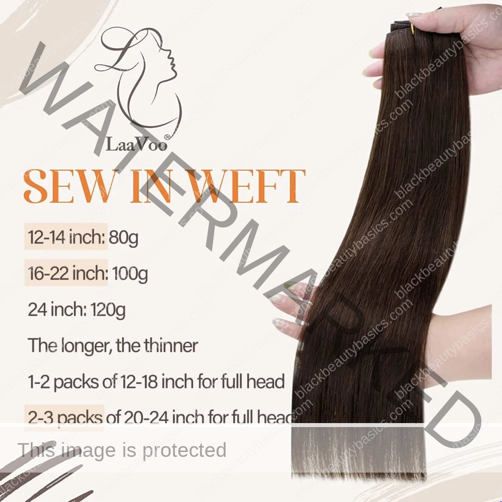 LaaVoo Sew in Hair Extensions Real Human Hair Dark Brown 14 Inch 80g Bundle Clip in Hair Extensions Real Human Hair Dark Brown Double Weft 14 Inch 5Pcs/80g LaaVoo Sew in Hair Extensions Real Human Hair Dark Brown 14 Inch 80g Bundle Clip in Hair Extensions Real Human Hair Dark Brown Double Weft 14 Inch 5Pcs/80g