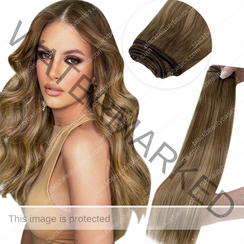 LaaVoo Weft Hair Extensions Balayage Brown Sew in Hair Extensions Real Human Hair 16inch 100g Bundle Brown Human Hair Clip in Extensions For Women Clip in 16 Inch 7pcs 120g LaaVoo Weft Hair Extensions Balayage Brown Sew in Hair Extensions Real Human Hair 16inch 100g Bundle Brown Human Hair Clip in Extensions For Women Clip in 16 Inch 7pcs 120g