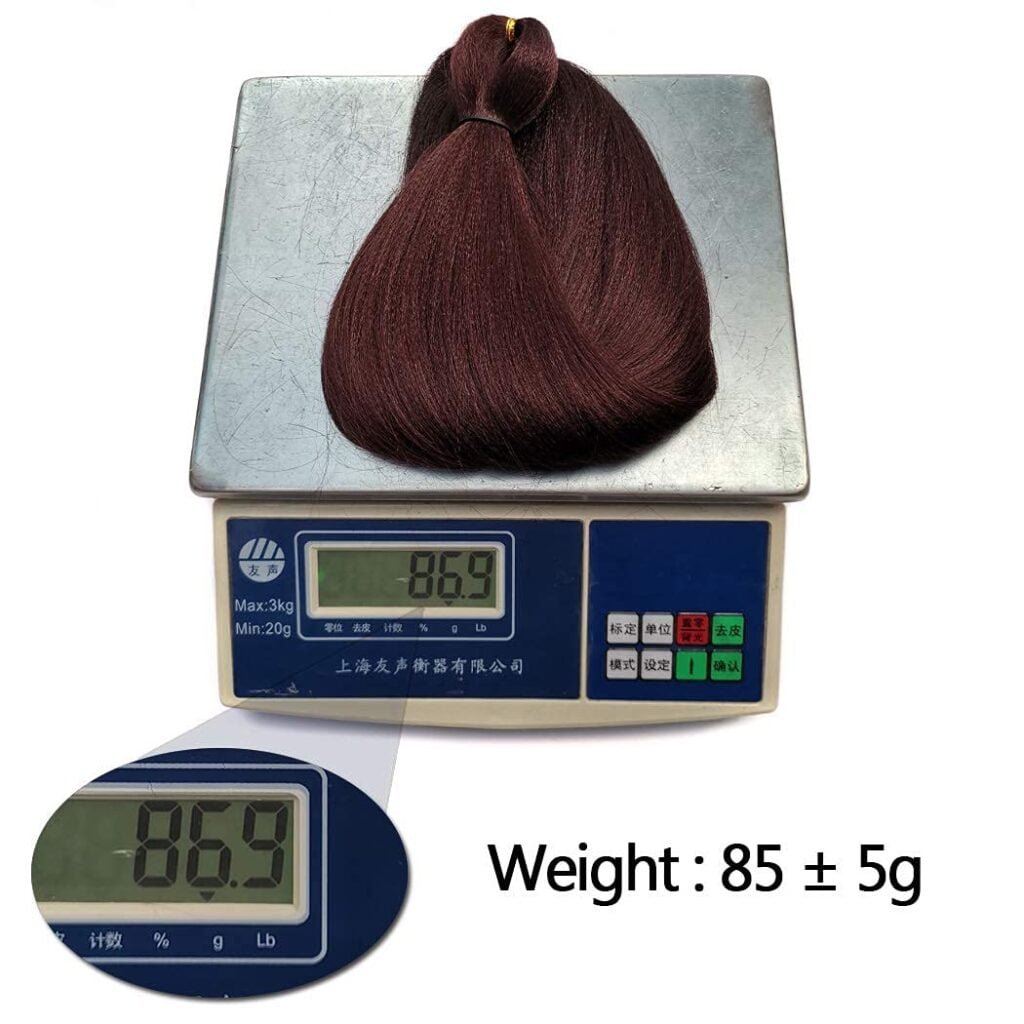 Liang Dian Pre Stretched Braiding Hair Ombre 30 Inch 8 Packs Synthetic Crochet Braids Hot Water Setting Professional Soft Yaki Texture Synthetic Hair Extensions(1B/30/27)