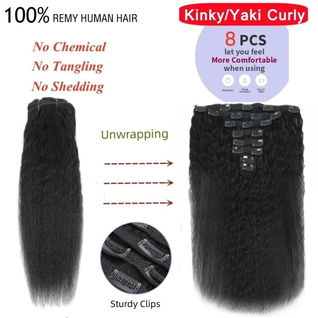 LUMIERE Clip In Hair Extensions Real Human Hair - 8Pcs With 20Clips 120G Body Wave Clip Ins Hair Extensions Unprocessed Grade 10A Brazilian Remy Hair Double Wefts Thick and Soft 10 Inch