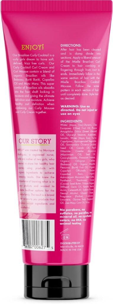 Mielle Organics Brazilian Curly Cocktail Curl Cream (7.5 oz.)