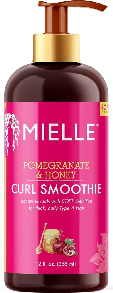 Mielle Organics Pomegranate  Honey Leave-In Conditioner + Honey Curl Smoothie Bundle