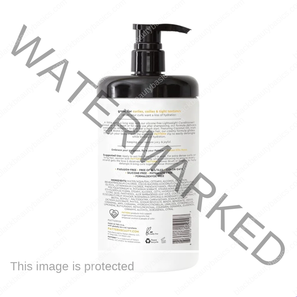 PATTERN Beauty by Tracee Ellis Ross Lightweight Conditioner, 13 Fl Oz, Rich Moisture for Curlies, Coilies and Tight-Textured Hair, 3a-4c