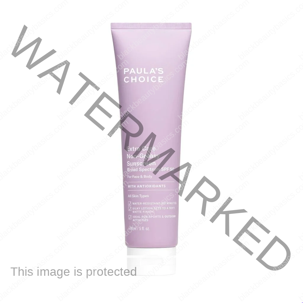Paulas Choice Extra Care Non Greasy, Oil Free Face Body Sunscreen SPF 50, UVA UVB Protection, Water Sweat Resistant, 5 Ounce Paulas Choice Extra Care Non Greasy, Oil Free Face Body Sunscreen SPF 50, UVA UVB Protection, Water Sweat Resistant, 5 Ounce