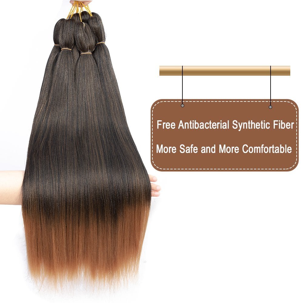 Pre Stretched Braiding Hair - 8packs 16 Inch Short Black Crochet Human Hair For Braids Or Twist Itchy Free Yaki Perm Straight Low Temperature Synthetic Hair Dip in Hot Water Set Black 1B#