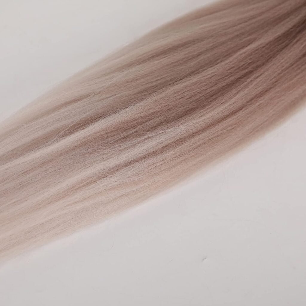 Pre-Stretched Braiding Hair Extensions 26 Inch 6 packs Ombre Braiding Hair Hot Water Setting Professional Soft Yaki Synthetic Crochet Braids（Ombre Brown）