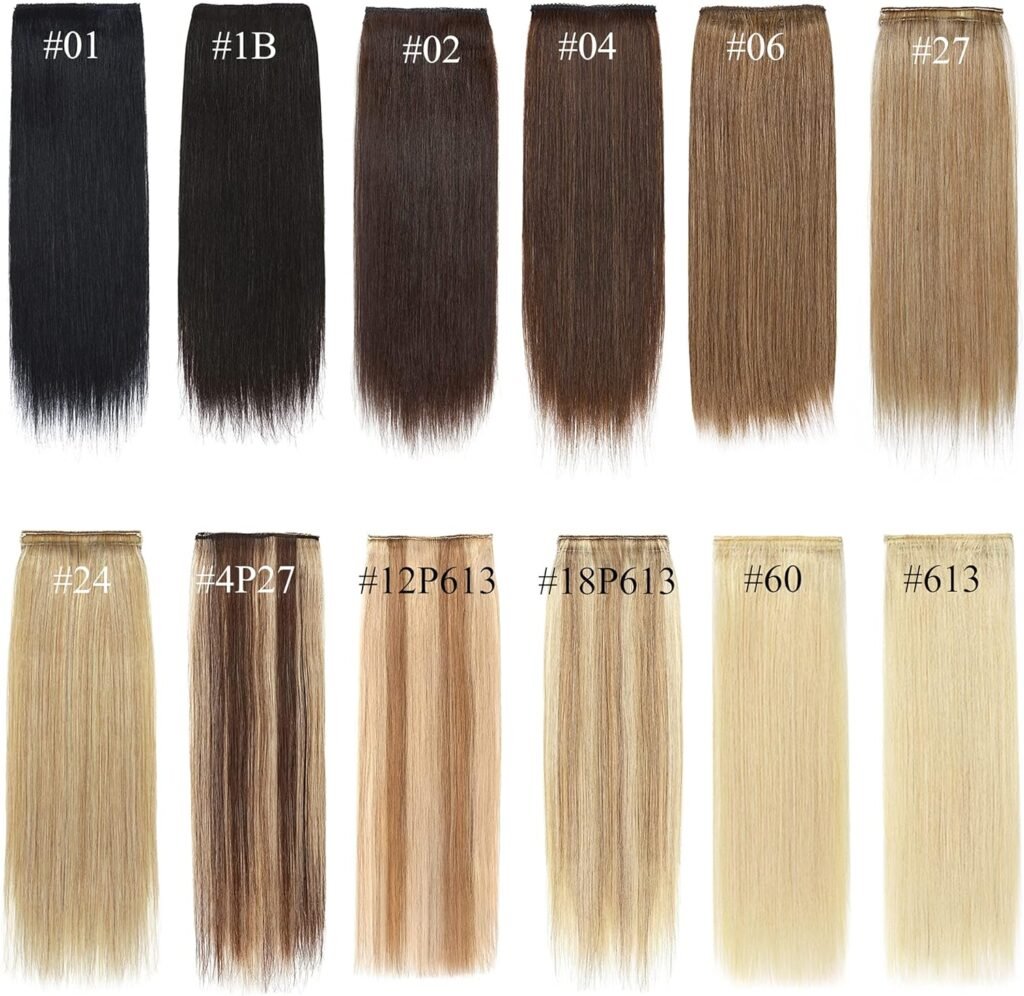 SEGO 2 Pcs Short Hair Extensions Clip in Human Hair 6 Inch 20g Hairpiece Human Hair Toppers for Women With Thinning Hair Adding Hair Volume -Medium BrownDark Blonde