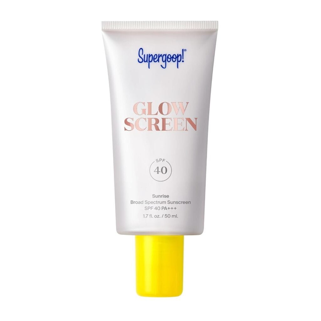 Supergoop! Glowscreen SPF 40 - Glowy Sunscreen Primer with Hyaluronic Acid, Vitamin B5  Niacinamide - 1.7 oz