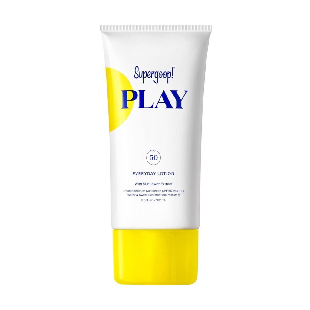Supergoop! PLAY Everyday Lotion SPF 50-5.5 fl oz - Broad Spectrum Body  Face Sunscreen for Sensitive Skin - Great for Active Days - Fast Absorbing, Water  Sweat Resistant