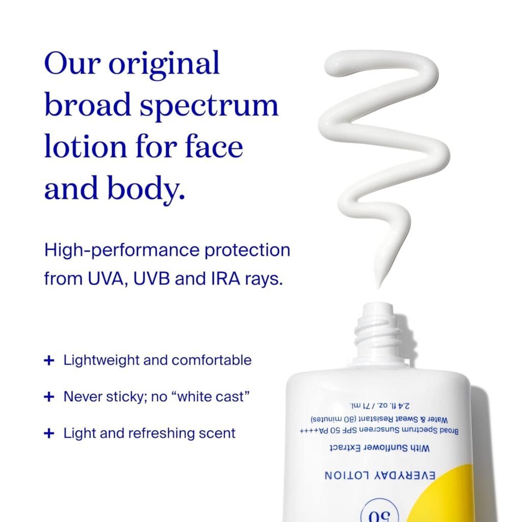 Supergoop! PLAY Everyday Lotion SPF 50-5.5 fl oz - Broad Spectrum Body  Face Sunscreen for Sensitive Skin - Great for Active Days - Fast Absorbing, Water  Sweat Resistant