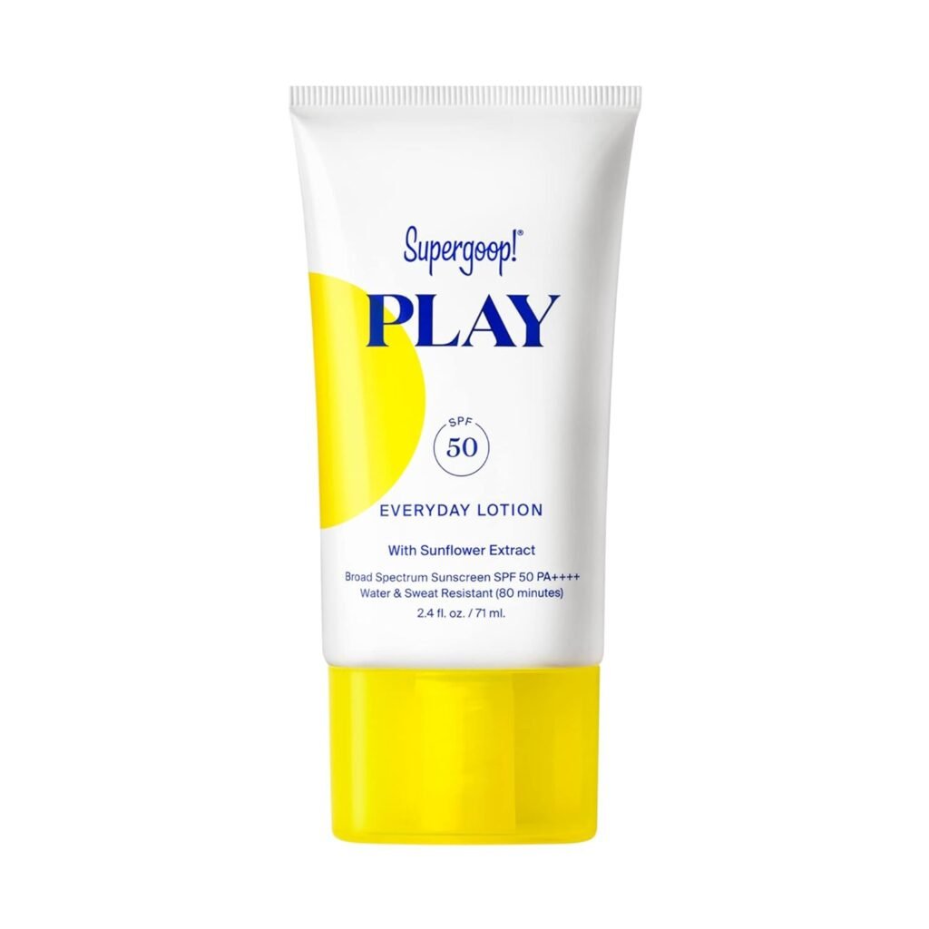 Supergoop! PLAY Everyday Lotion SPF 50-5.5 fl oz - Broad Spectrum Body  Face Sunscreen for Sensitive Skin - Great for Active Days - Fast Absorbing, Water  Sweat Resistant