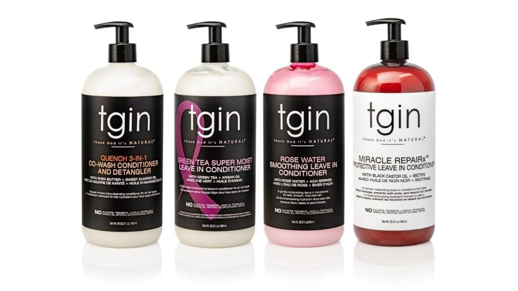tgin Quench 3-in-1 Co-Wash Conditioner and Detangler For Dry Hair - Curly Hair - 13 Oz