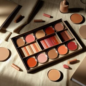 Color corrector shades peach orange red for dark skin tones