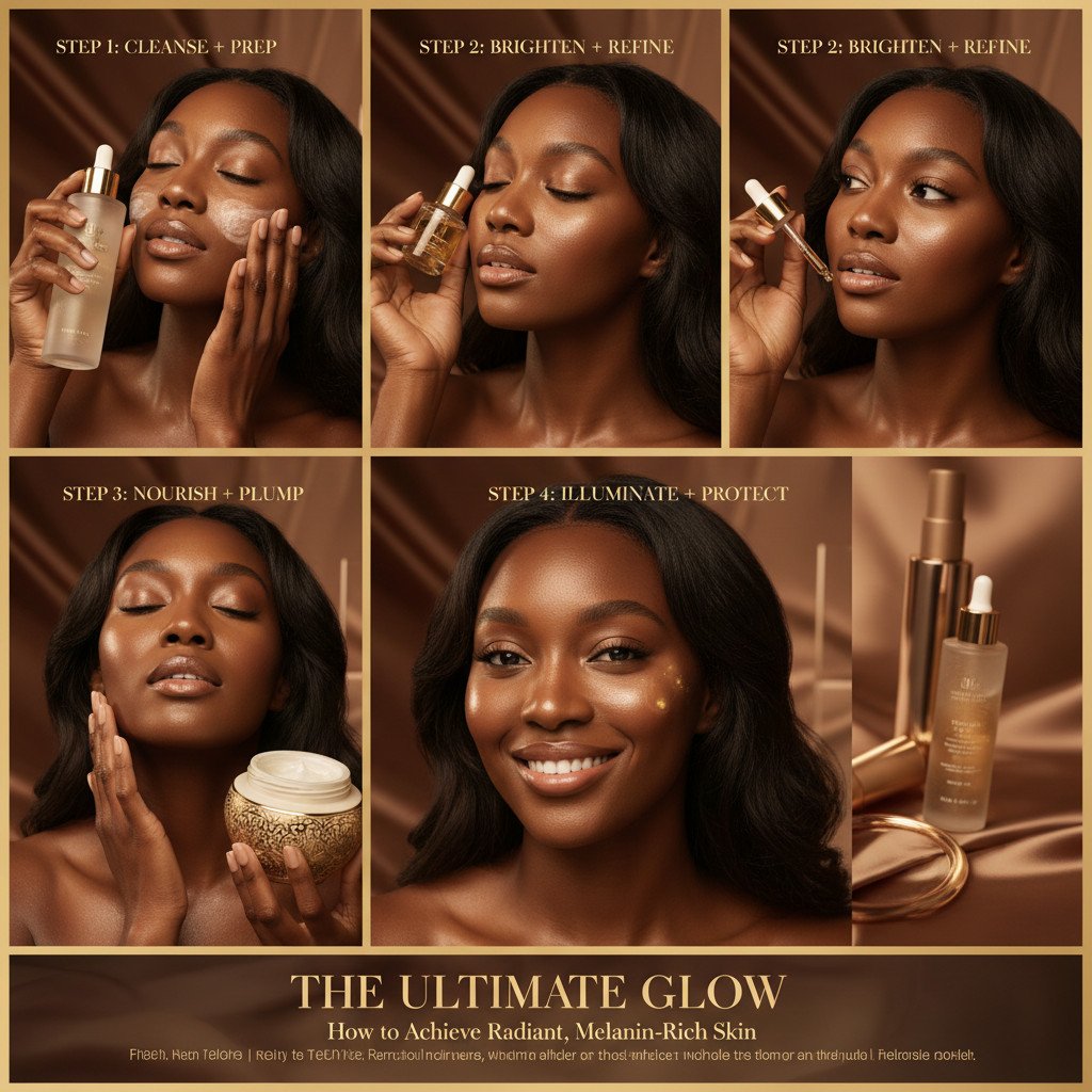 The Ultimate Glow Routine: How to Achieve Radiant, Melanin-Rich Skin