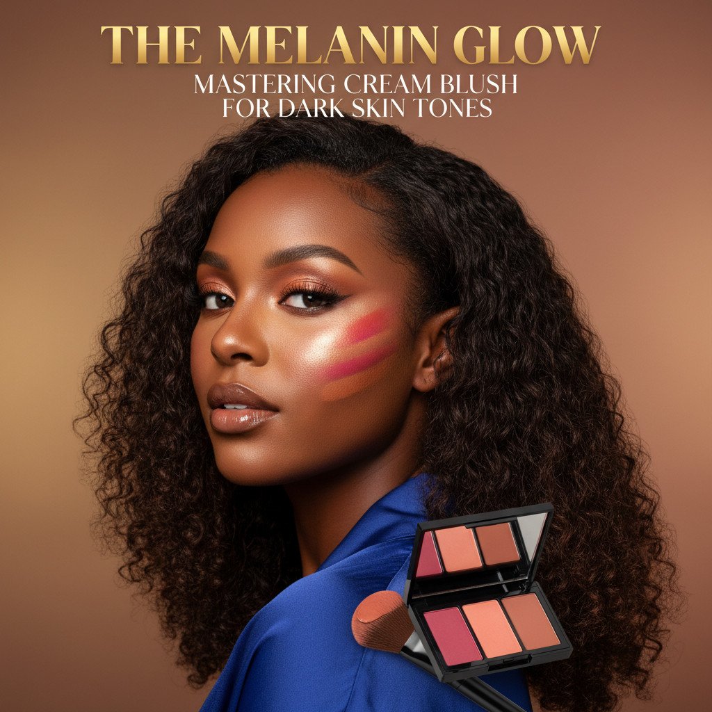 The Melanin Glow: Mastering Cream Blush for Dark Skin Tones