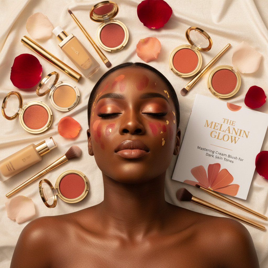The Melanin Glow: Mastering Cream Blush for Dark Skin Tones