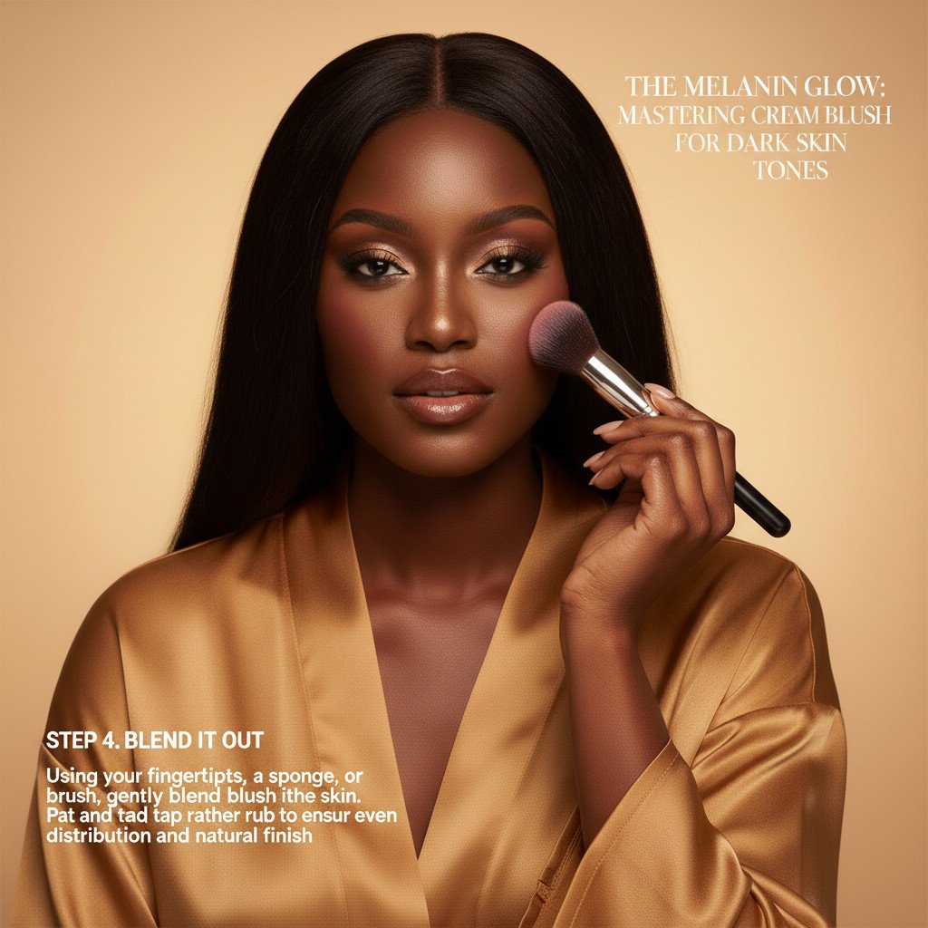 The Melanin Glow: Mastering Cream Blush for Dark Skin Tones