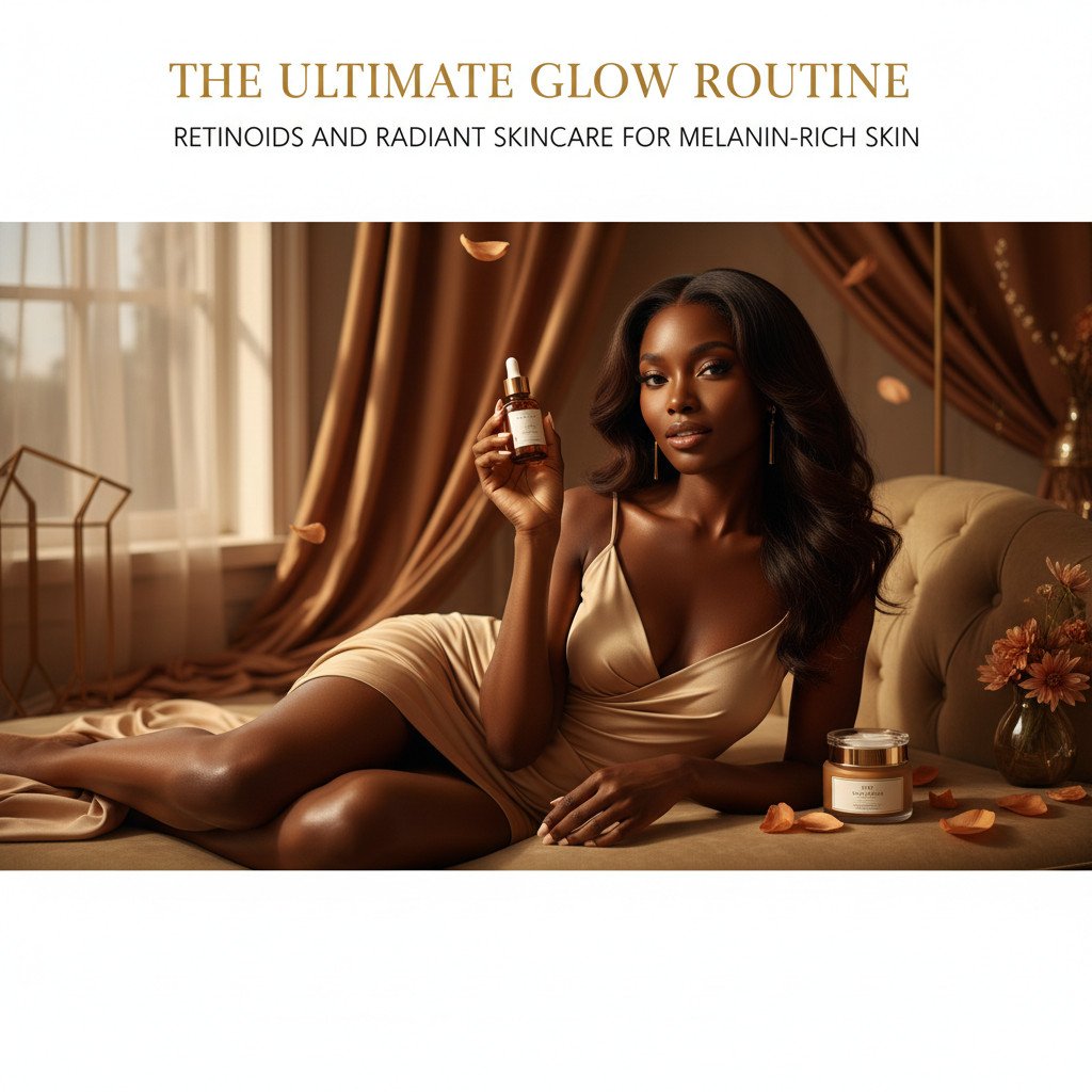 The Ultimate Glow Routine: Retinoids and Radiant Skincare for Melanin-Rich Skin