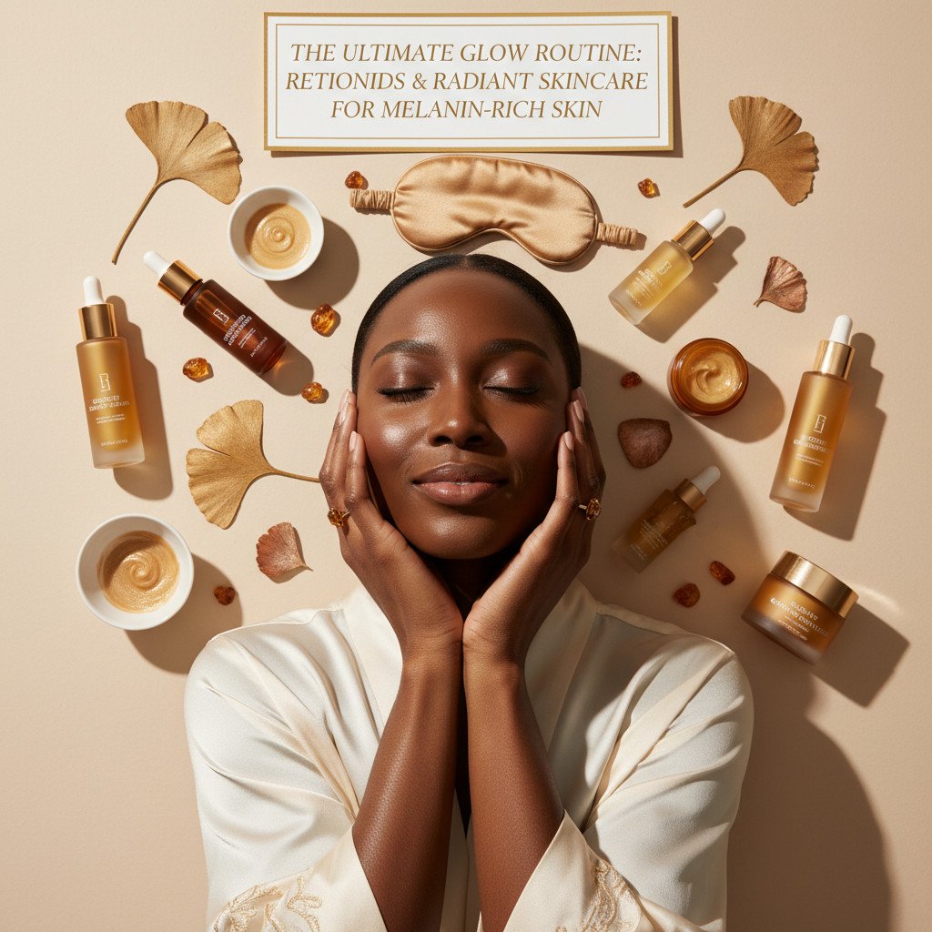 The Ultimate Glow Routine: Retinoids and Radiant Skincare for Melanin-Rich Skin