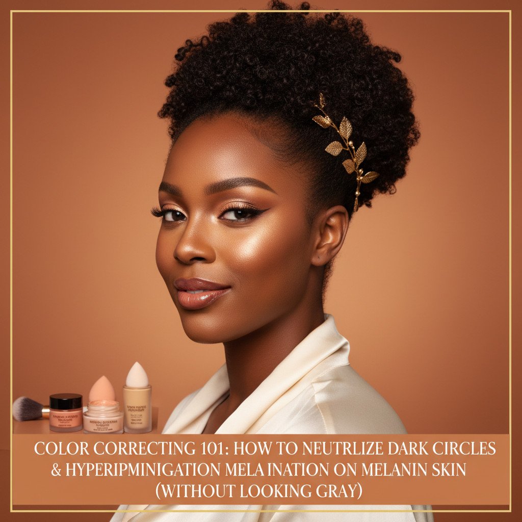 Color Correcting 101: How to Neutralize Dark Circles & Hyperpigmentation on Melanin Skin (Without Looking Gray)